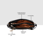 Structured Embossed Sling Bag For Womens