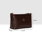 Structured Embossed Sling Bag For Womens
