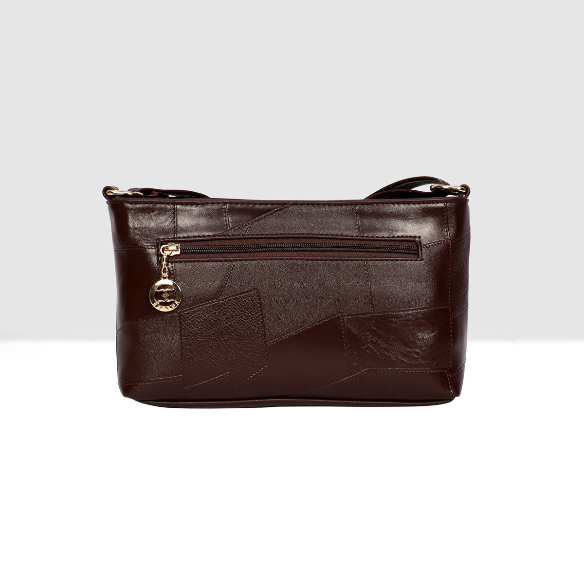 Structured Embossed Sling Bag For Womens