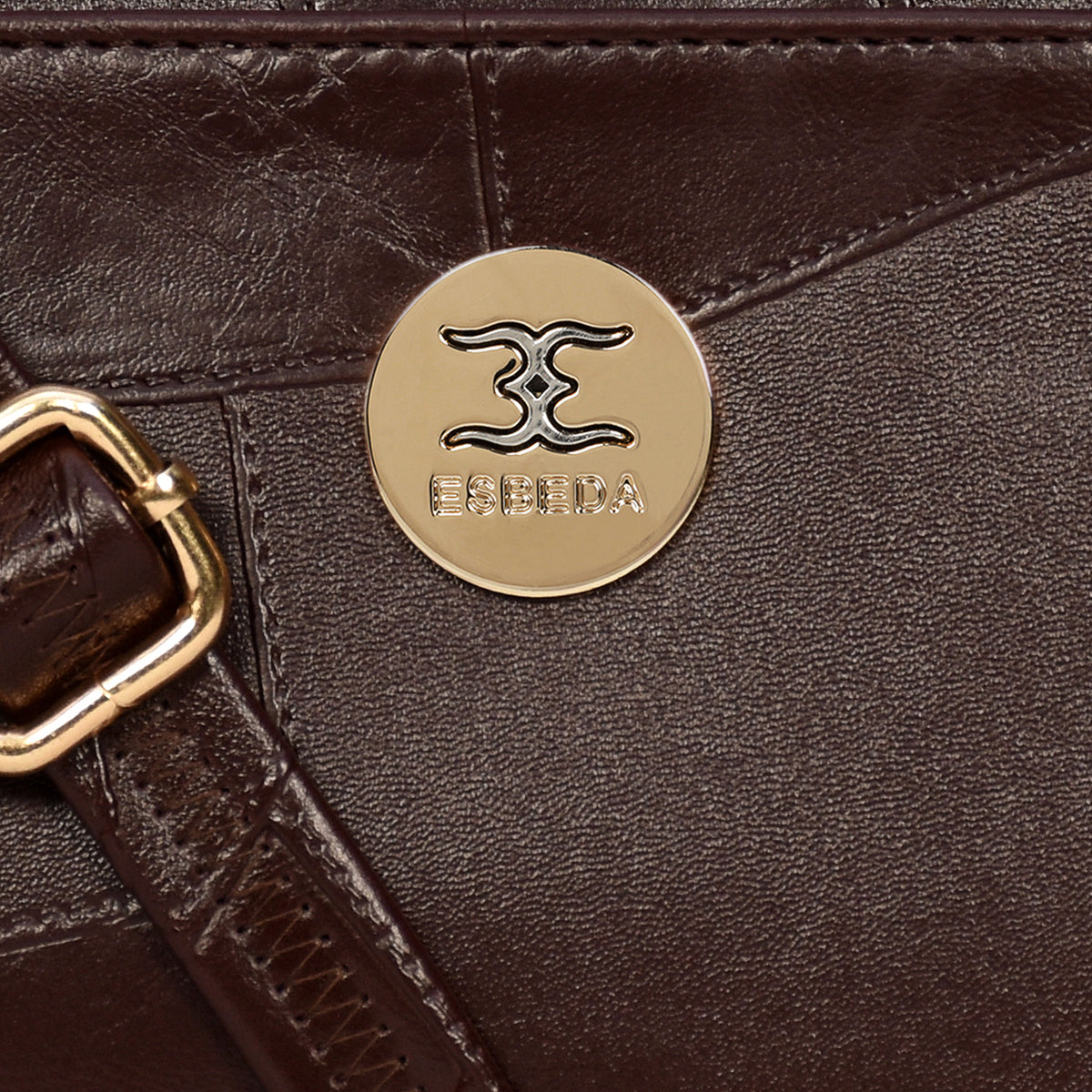Structured Embossed Sling Bag For Womens