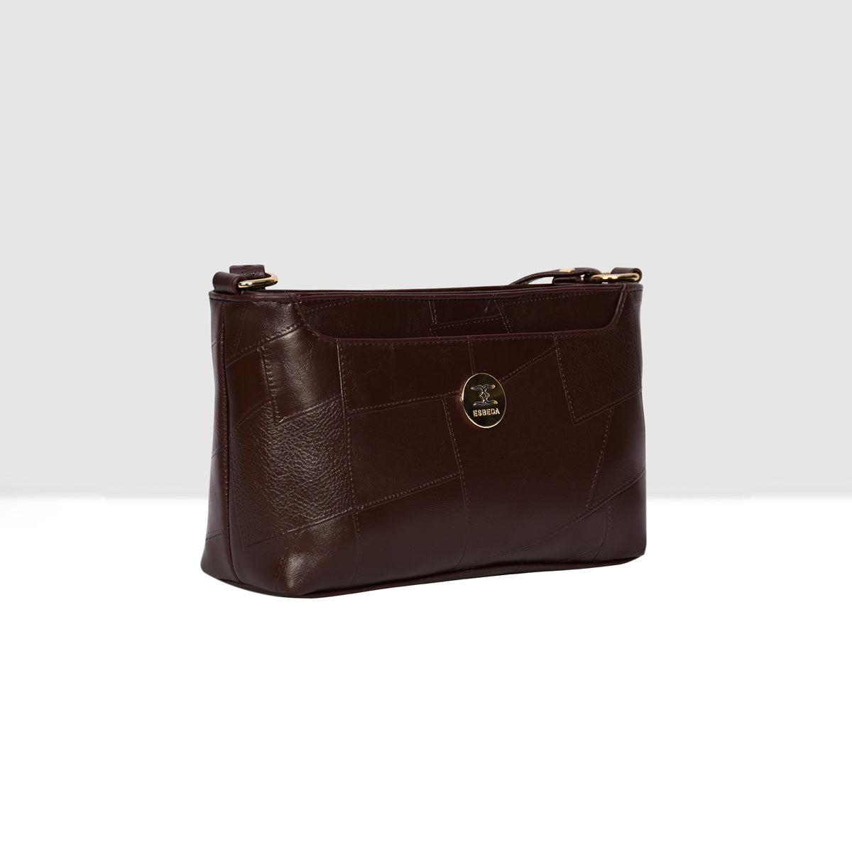 Structured Embossed Sling Bag For Womens