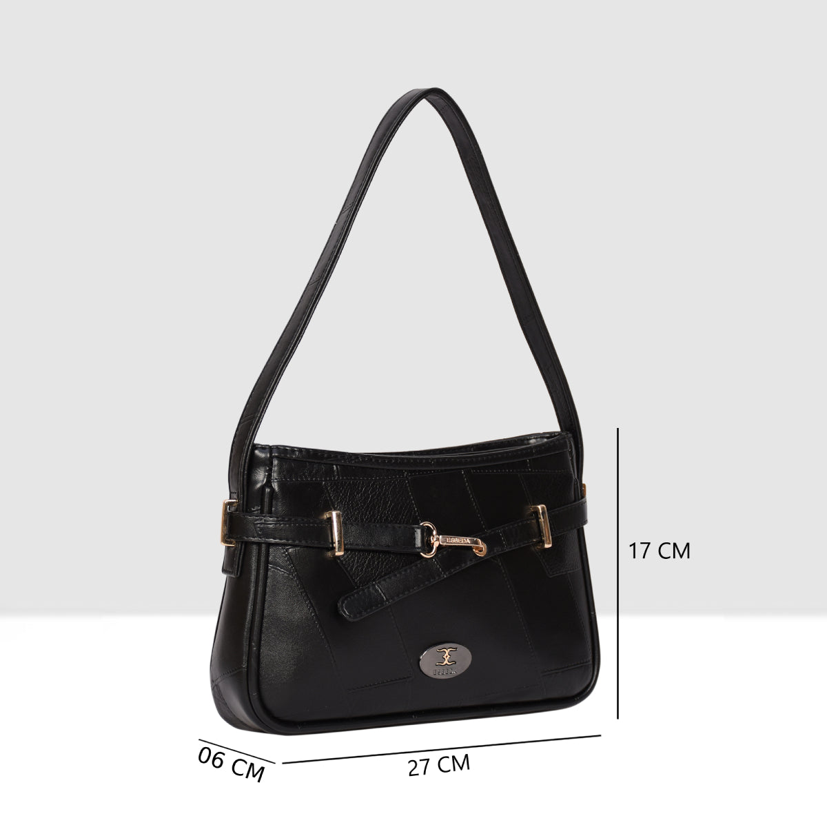 Stitching Embossed Handbag For Womens