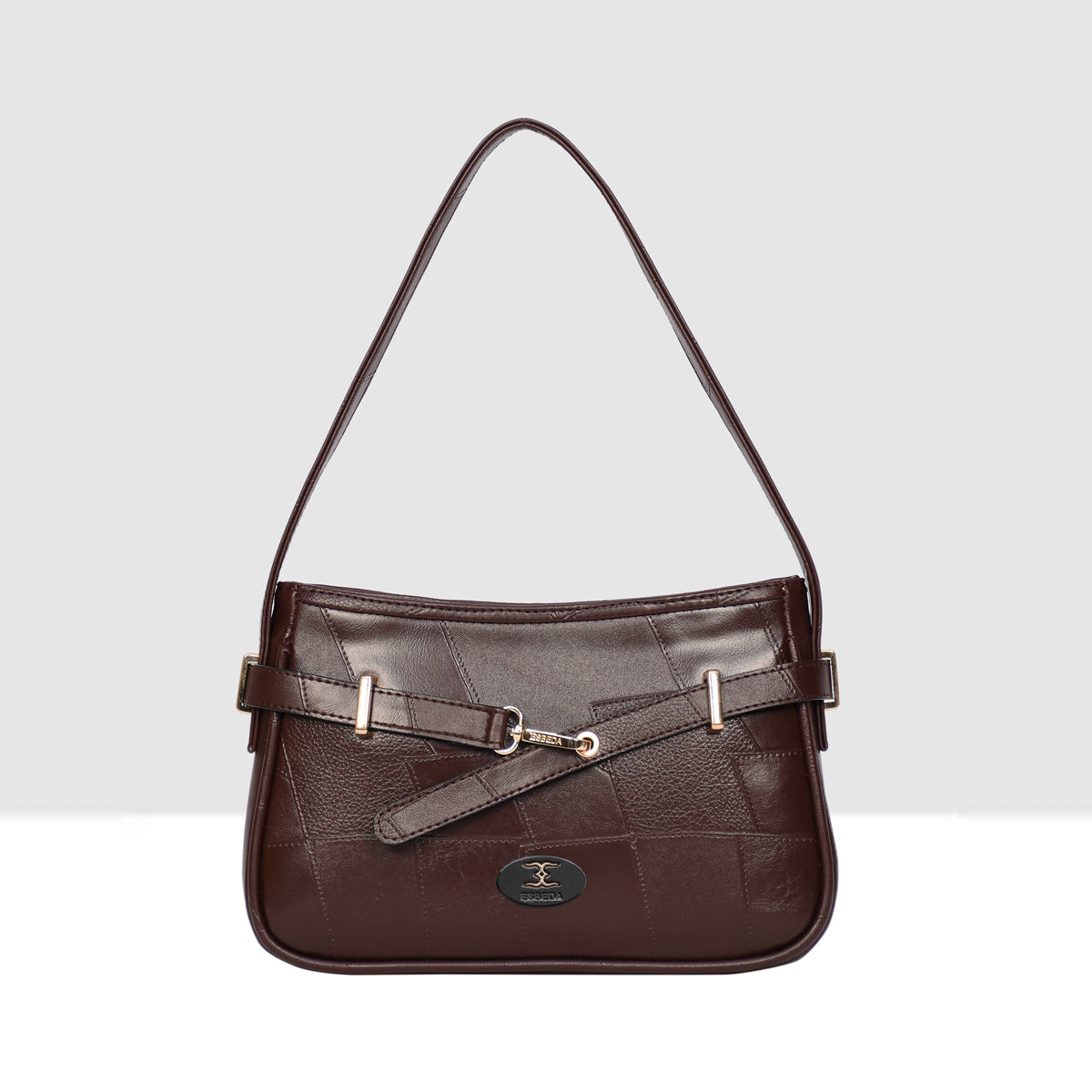 Stitching Embossed Handbag For Womens