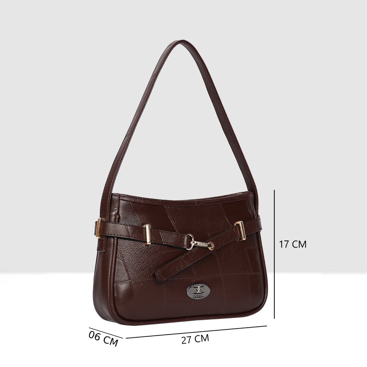 Stitching Embossed Handbag For Womens