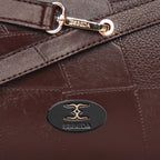 Stitching Embossed Handbag For Womens