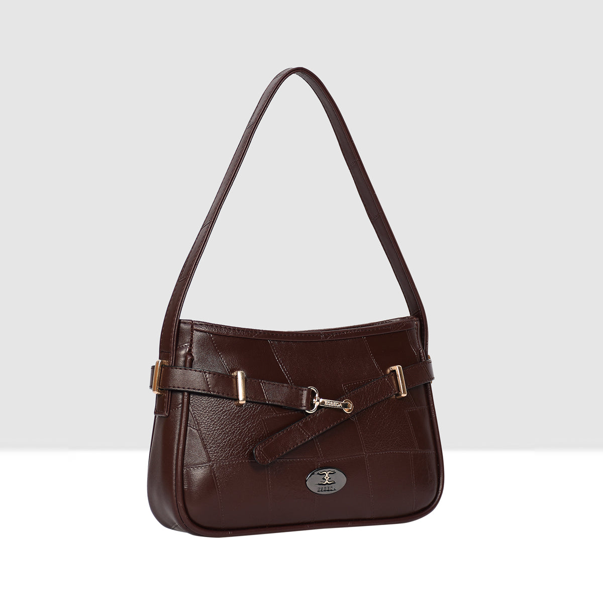 Stitching Embossed Handbag For Womens