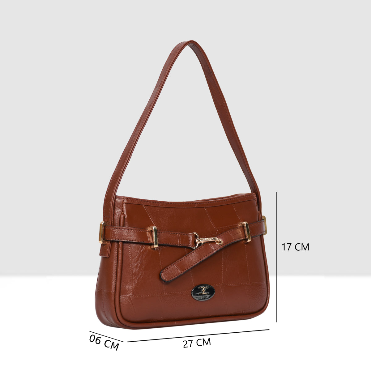 Stitching Embossed Handbag For Womens