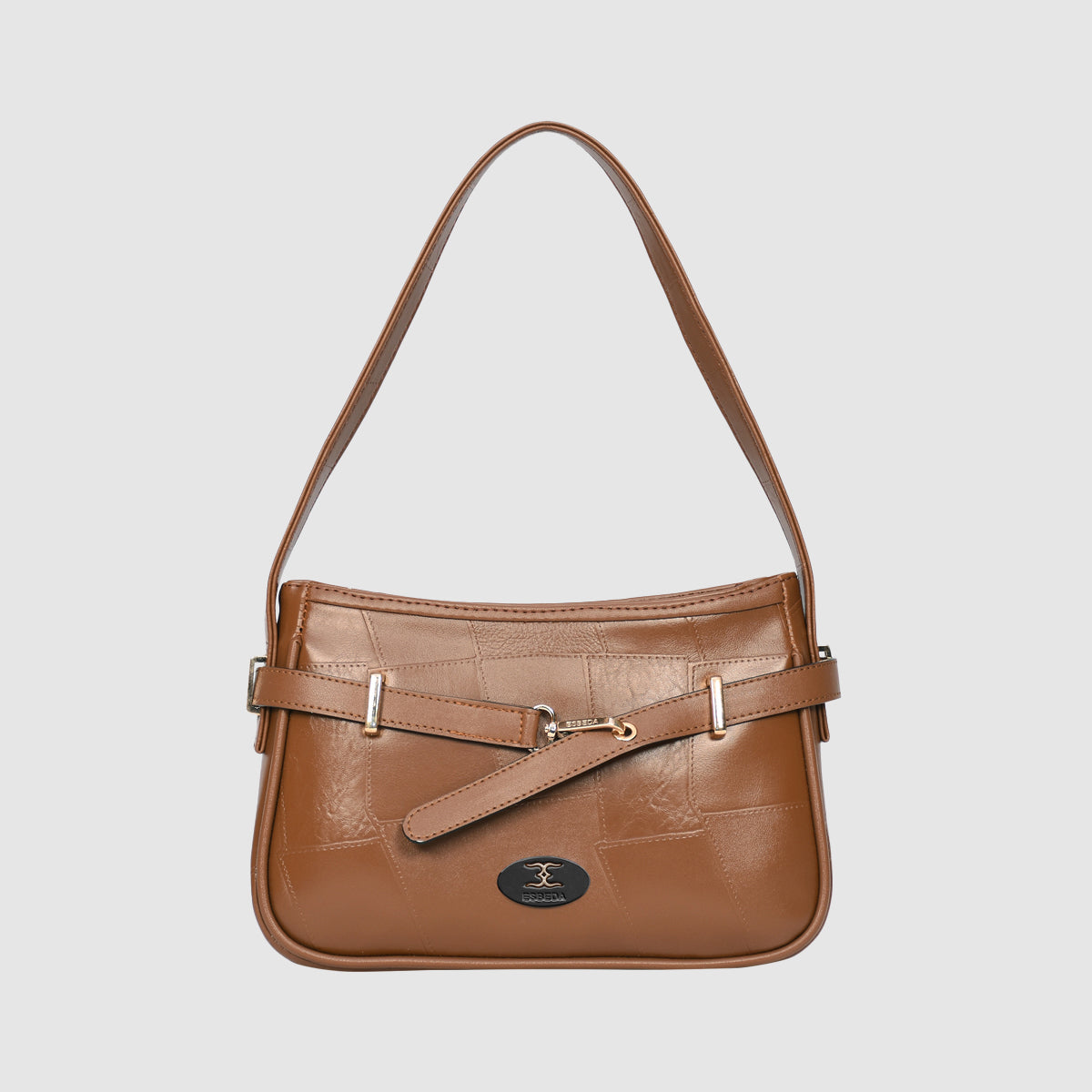 Stitching Embossed Handbag For Womens