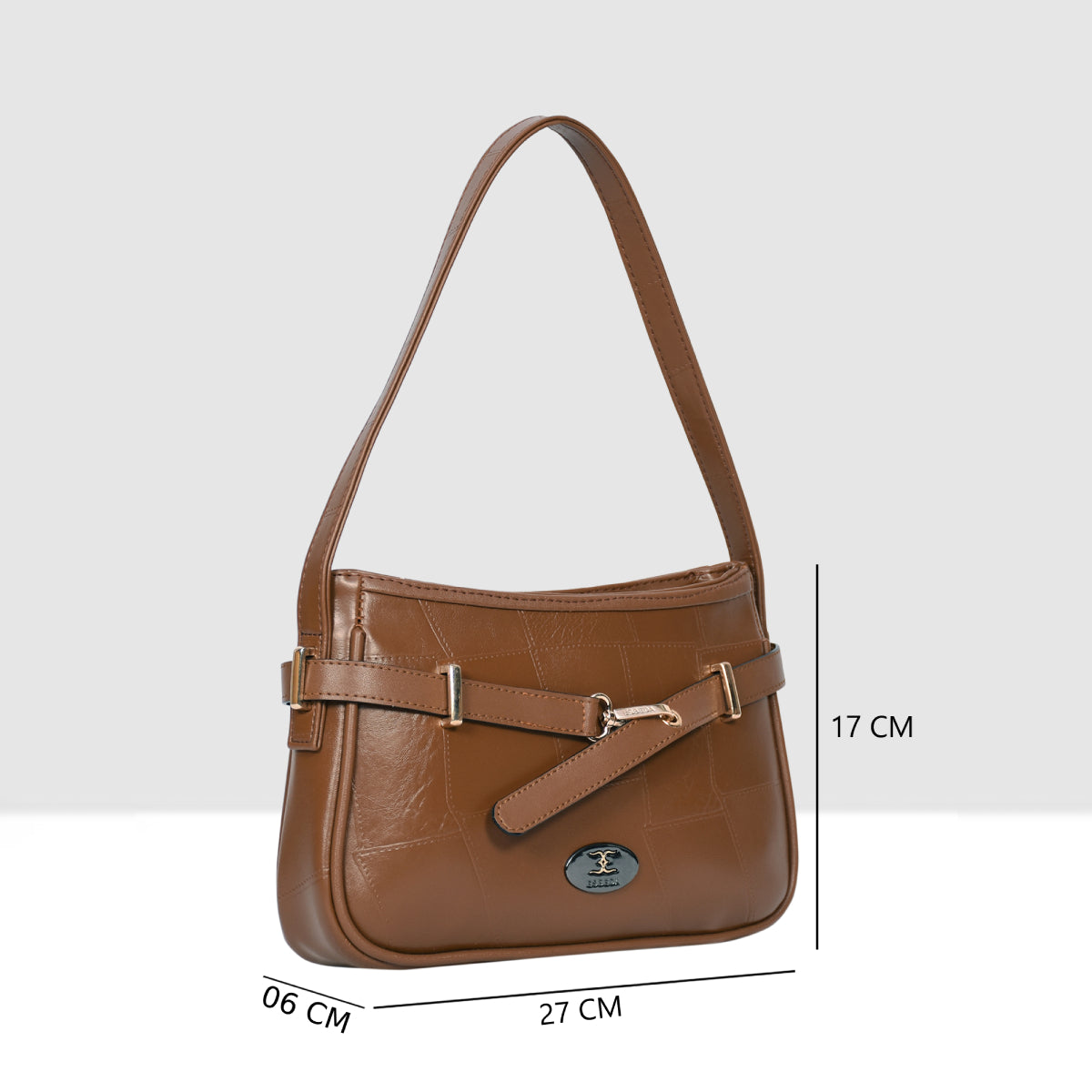 Stitching Embossed Handbag For Womens
