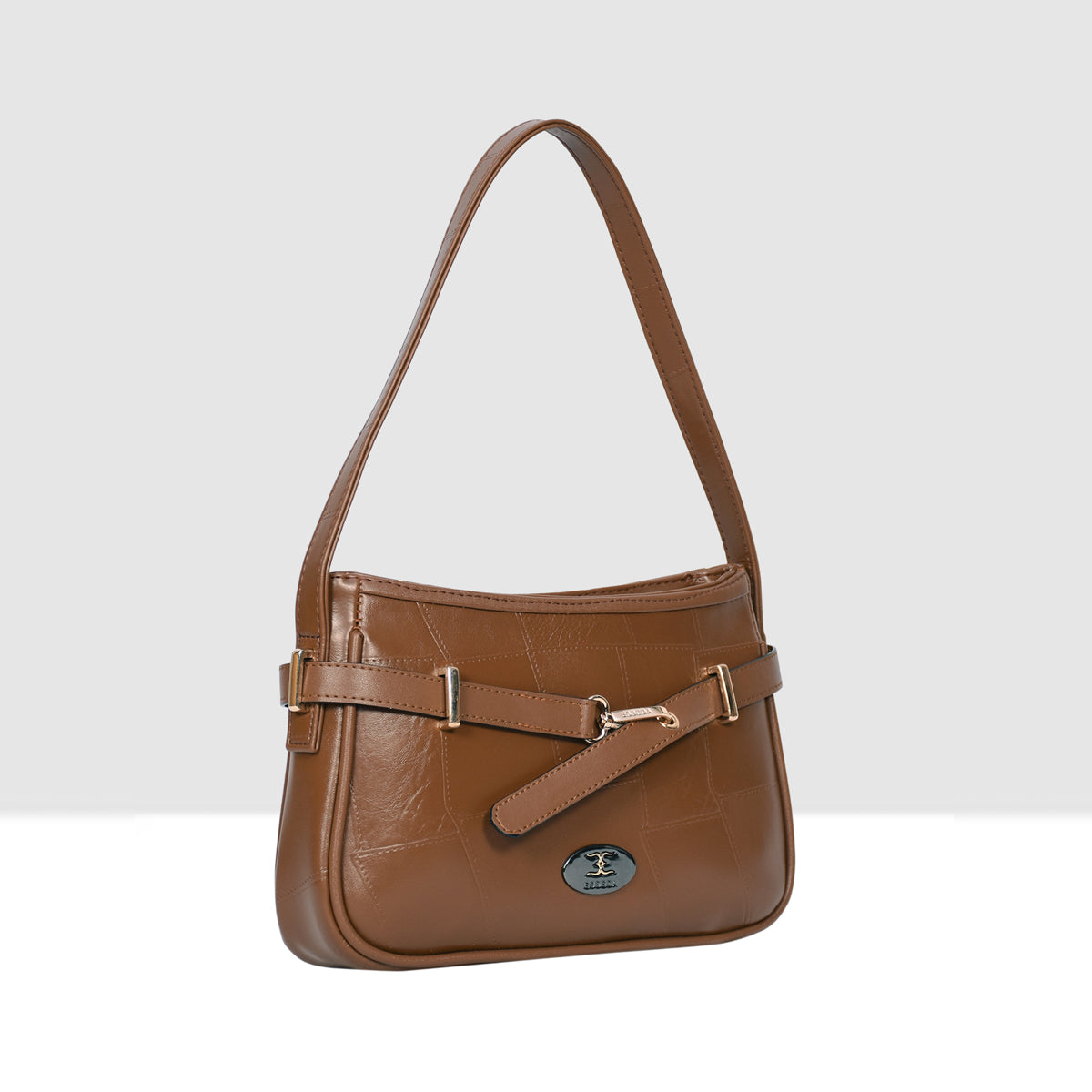 Stitching Embossed Handbag For Womens