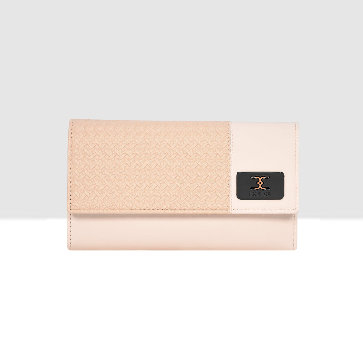 Wicker Pattern Wallet For Womens