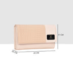 Wicker Pattern Wallet For Womens