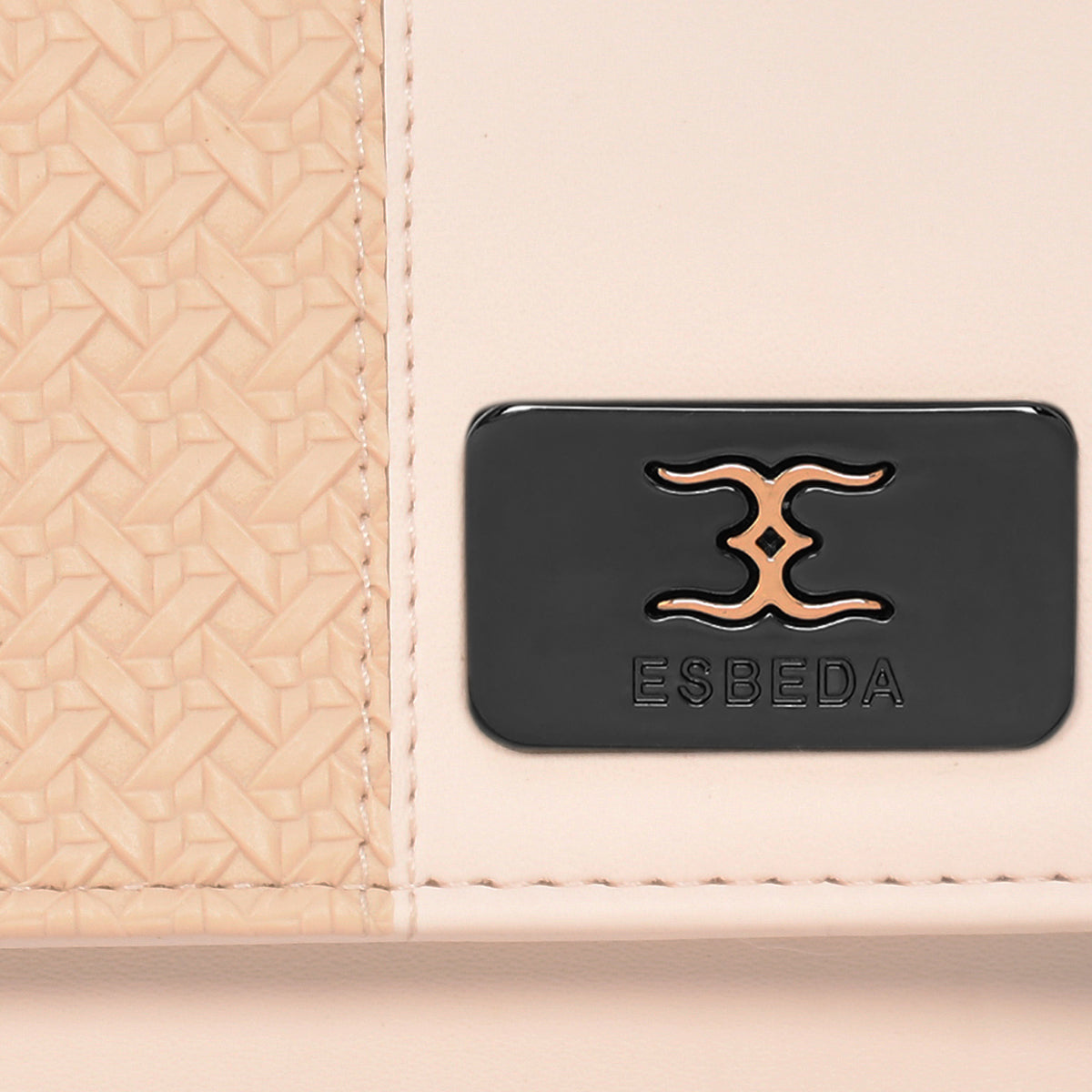 Wicker Pattern Wallet For Womens