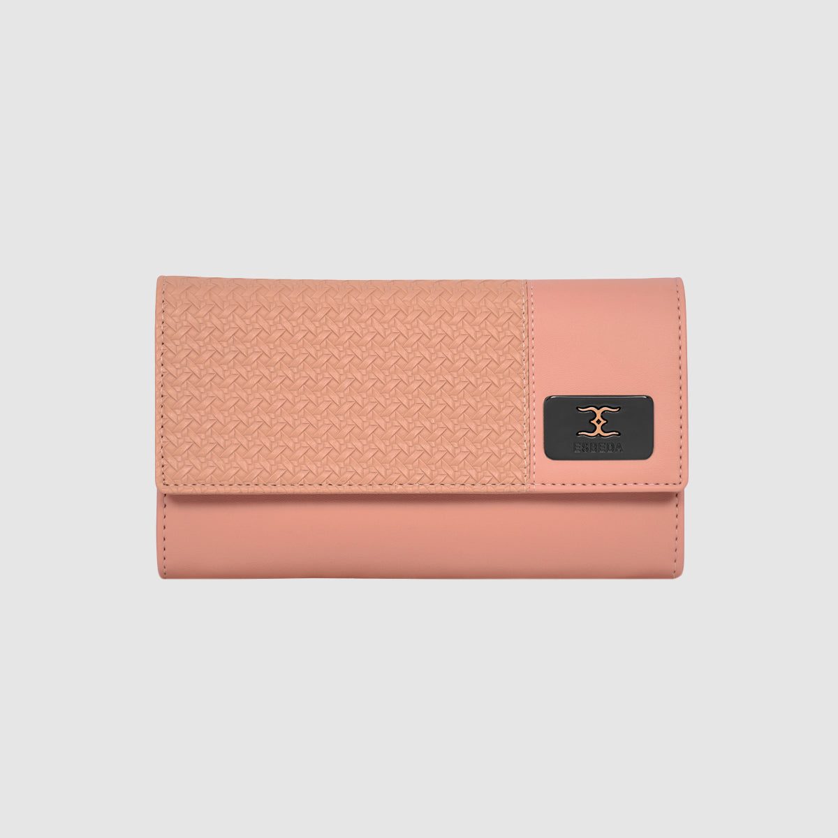 Wicker Pattern Wallet For Womens