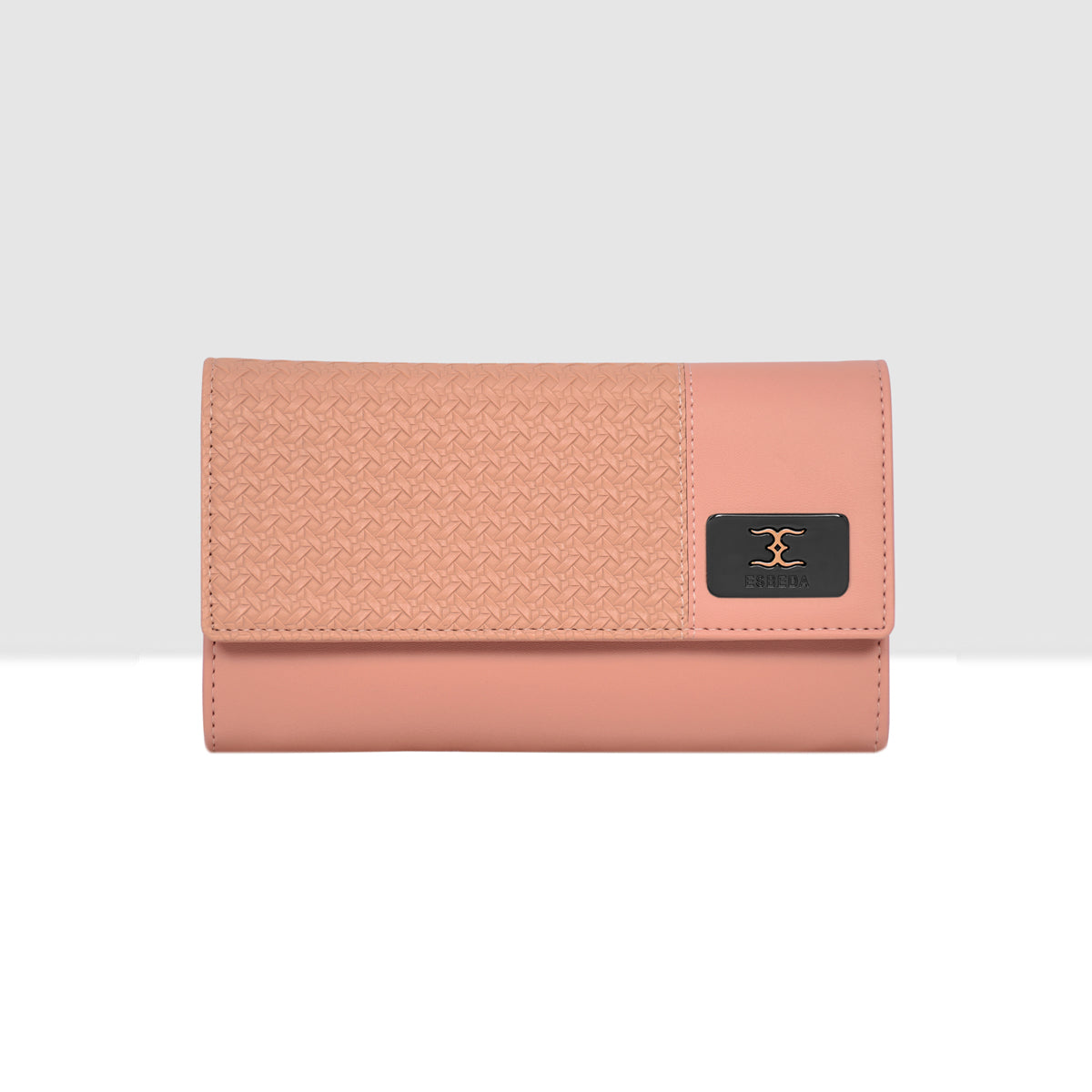 Wicker Pattern Wallet For Womens
