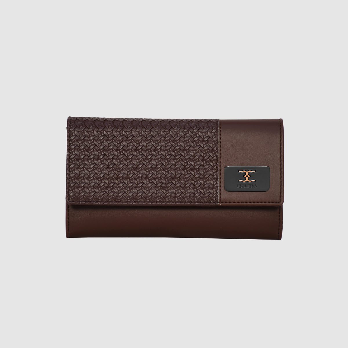 Wicker Pattern Wallet For Womens