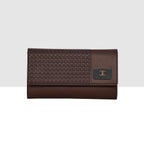 Wicker Pattern Wallet For Womens