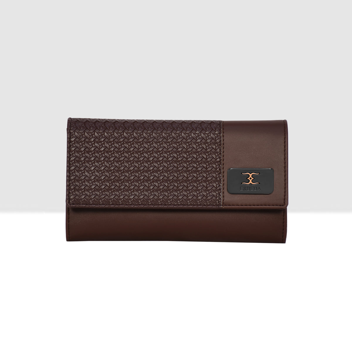 Wicker Pattern Wallet For Womens