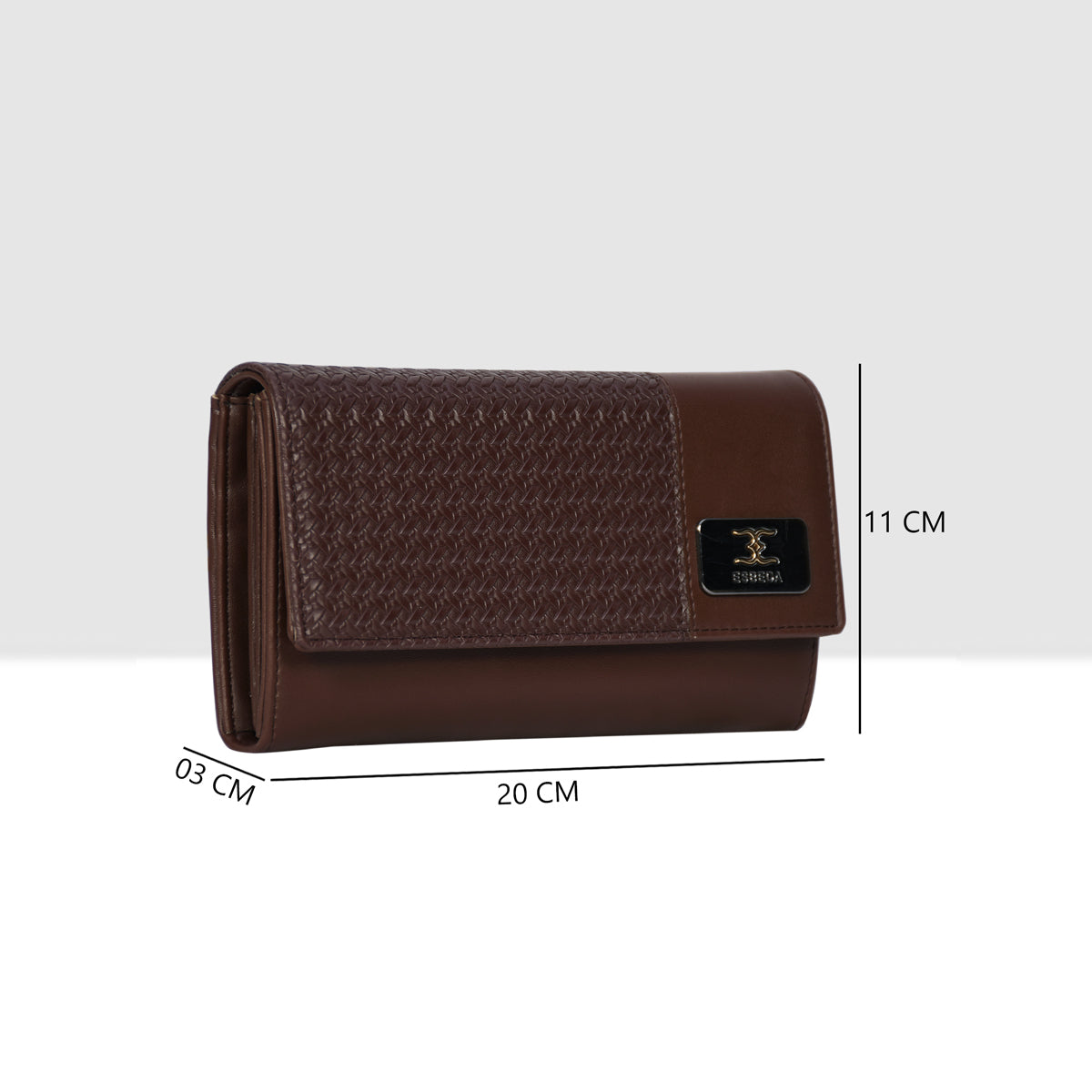 Wicker Pattern Wallet For Womens