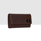 Wicker Pattern Wallet For Womens