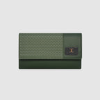 Wicker Pattern Wallet For Womens
