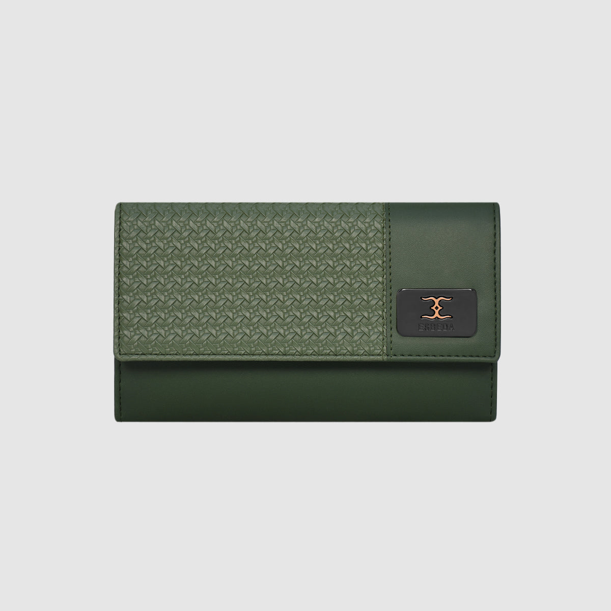 Wicker Pattern Wallet For Womens