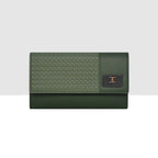 Wicker Pattern Wallet For Womens