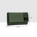 Wicker Pattern Wallet For Womens