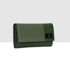 Wicker Pattern Wallet For Womens