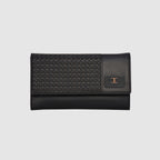 Wicker Pattern Wallet For Womens