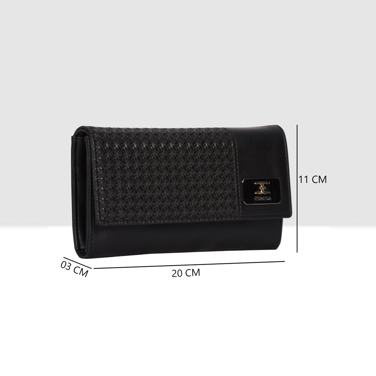 Wicker Pattern Wallet For Womens