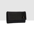 Wicker Pattern Wallet For Womens