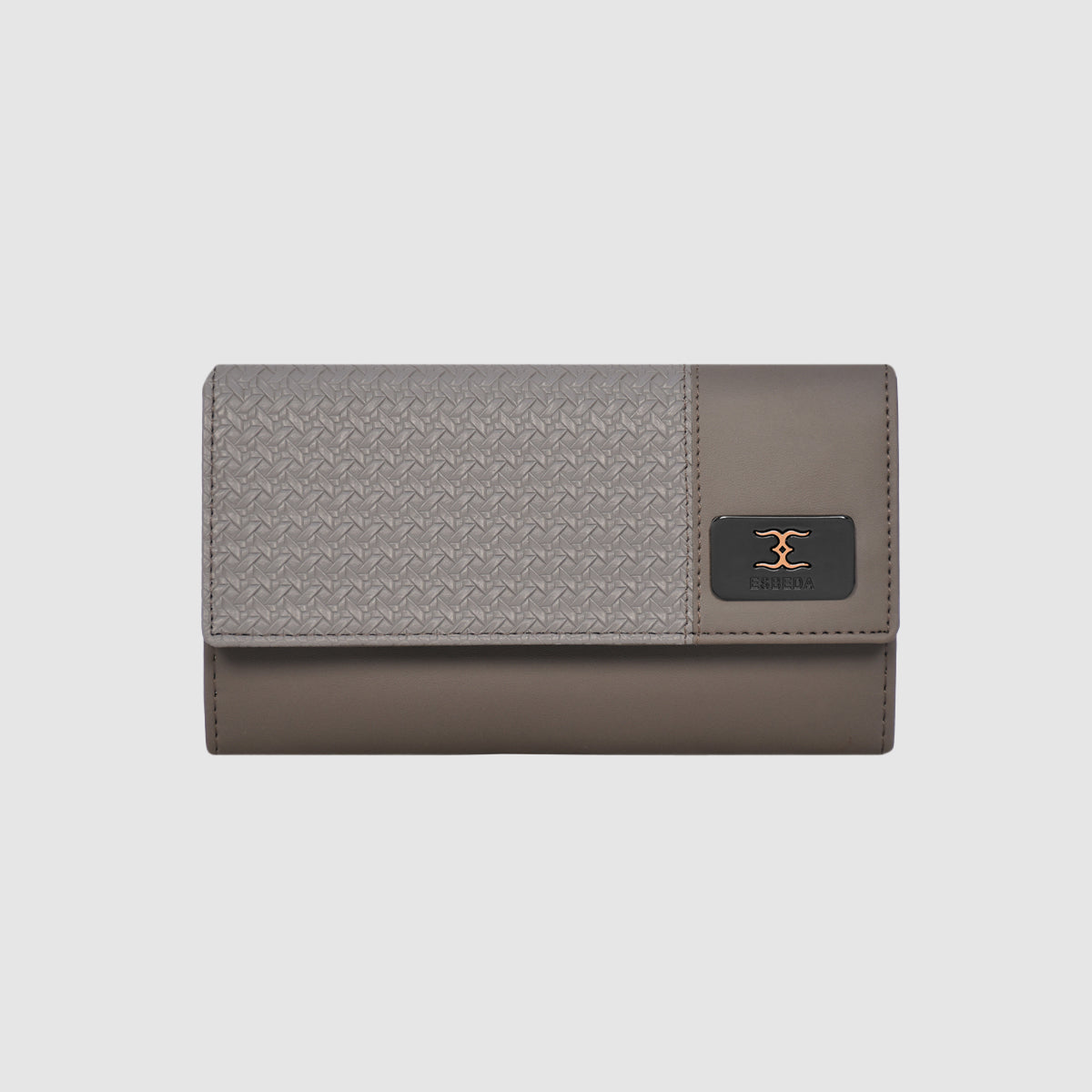 Wicker Pattern Wallet For Womens