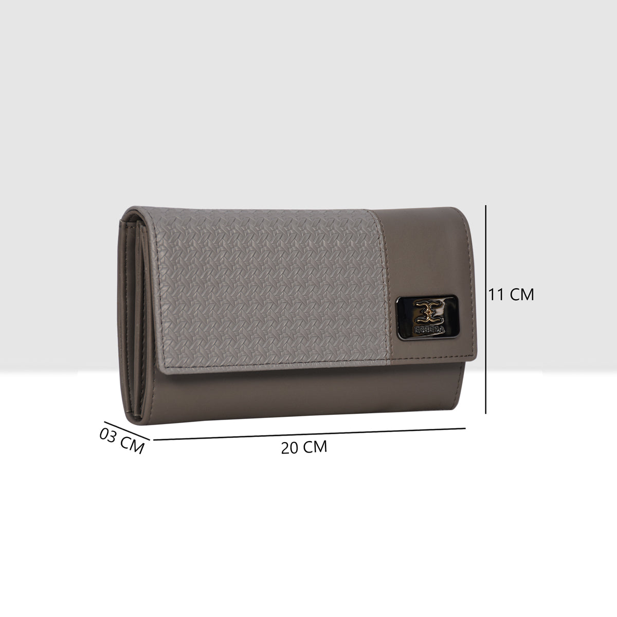 Wicker Pattern Wallet For Womens