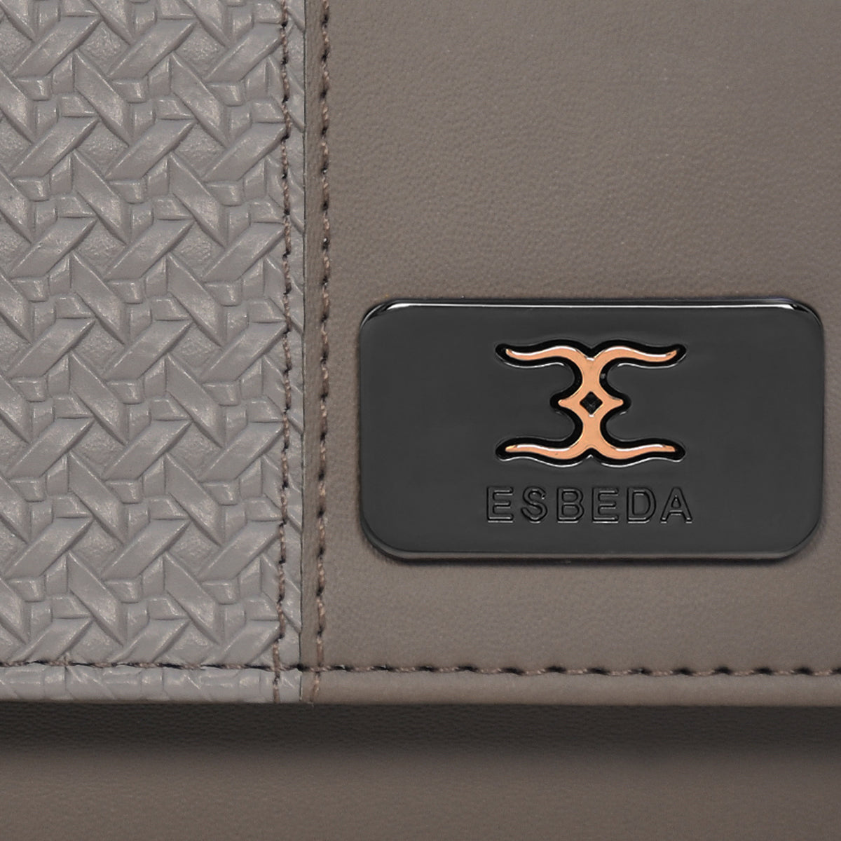 Wicker Pattern Wallet For Womens