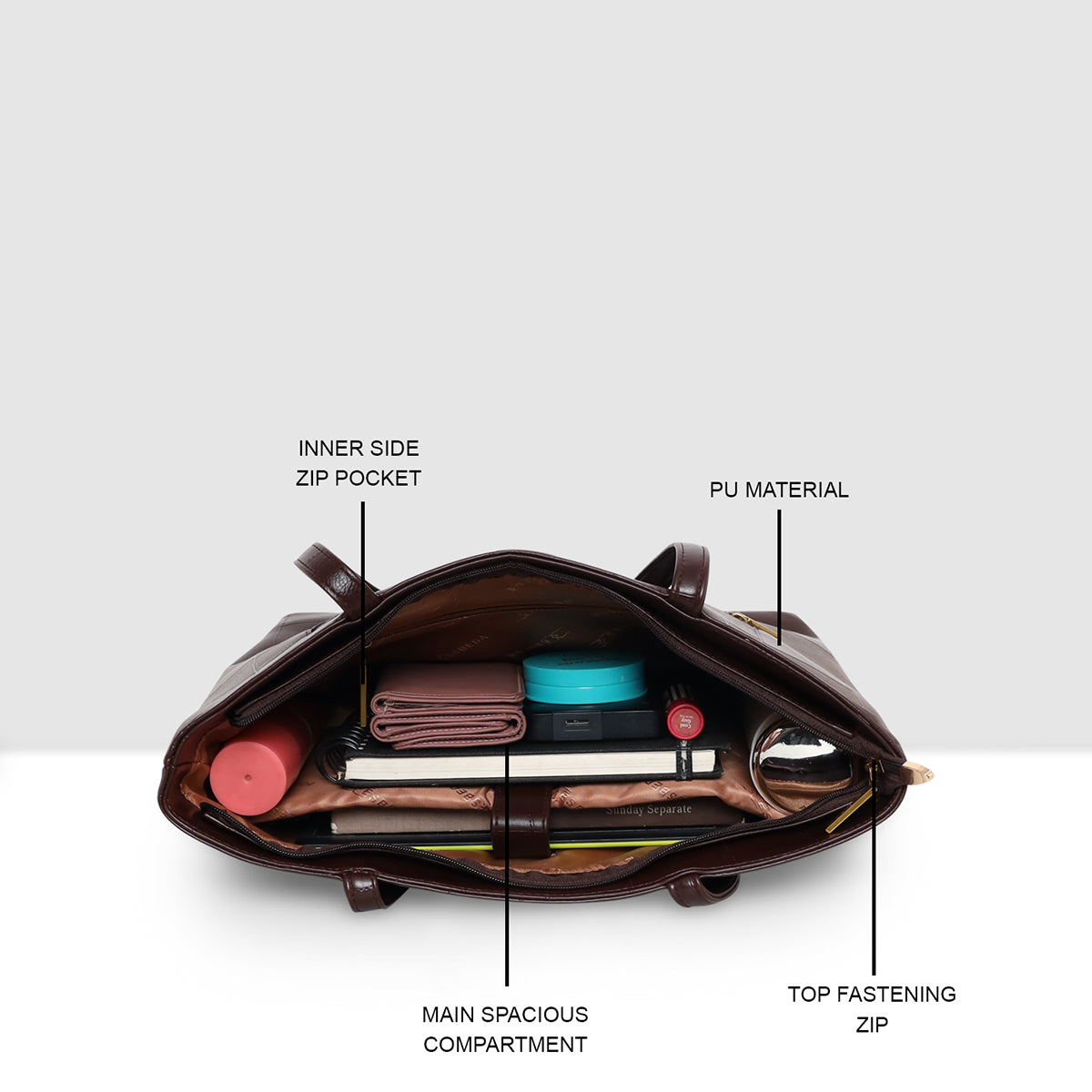 Textured Laptop Handbag For Womens