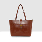 Textured Laptop Handbag For Womens