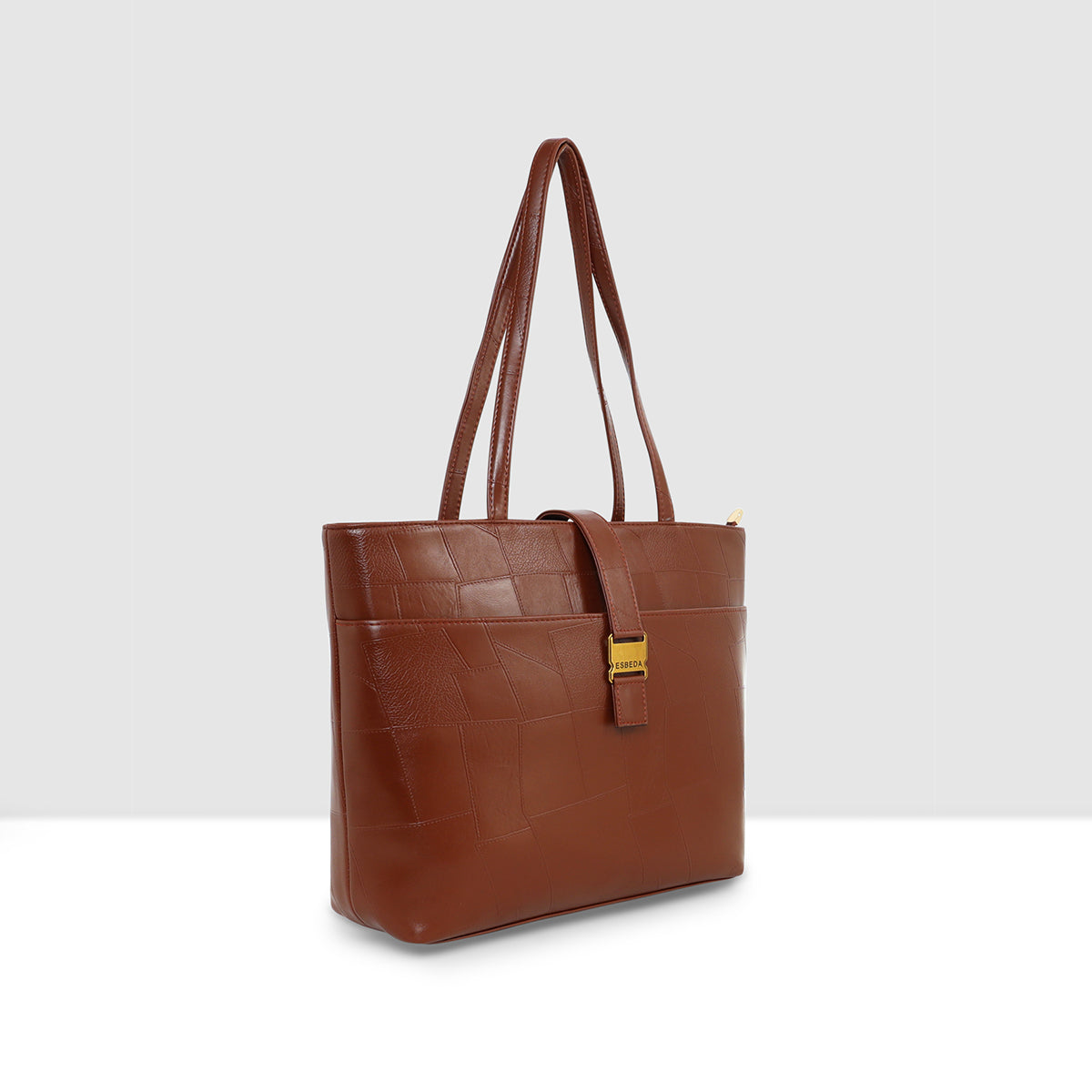 Textured Laptop Handbag For Womens