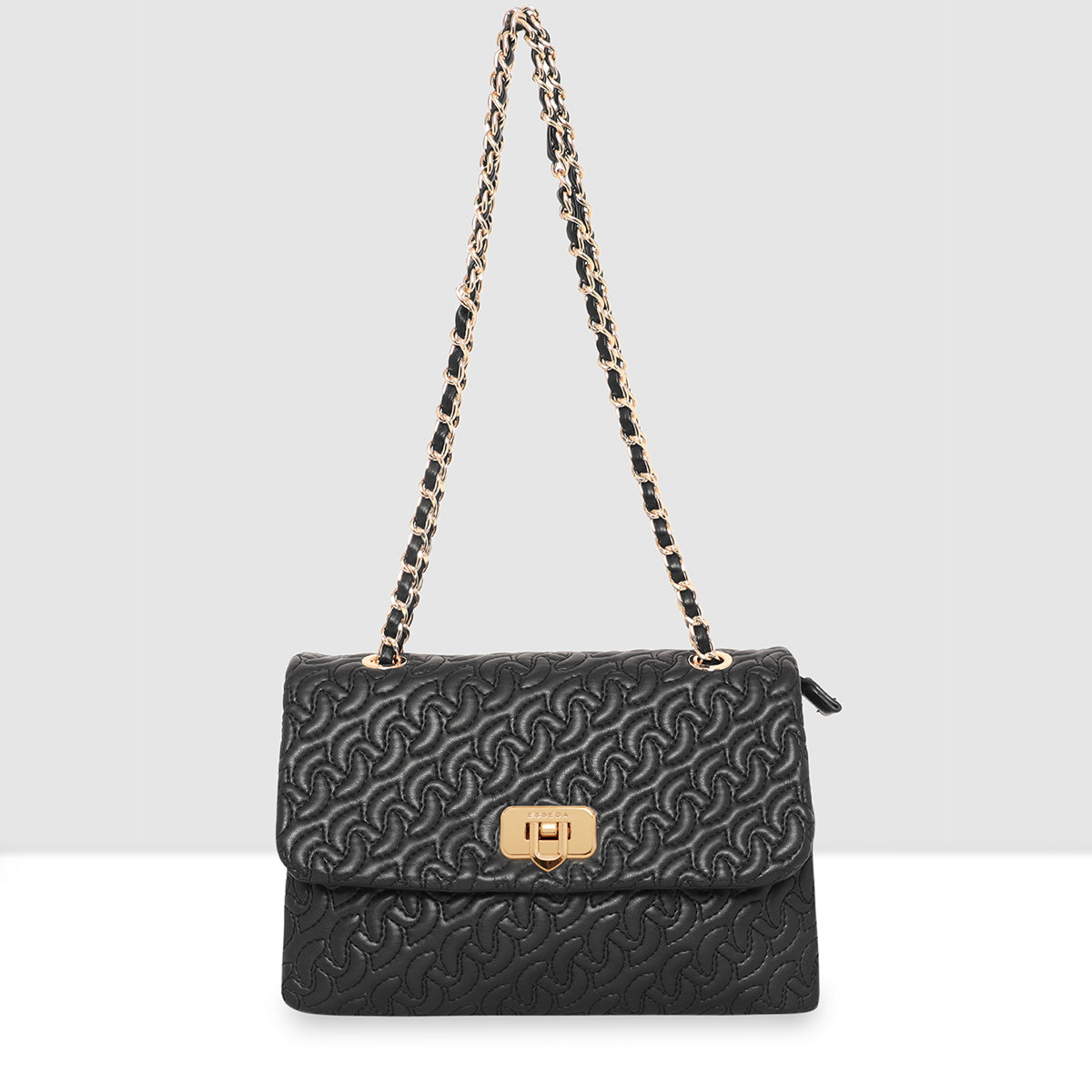 Classic Weave Flap Sling Bag