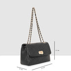 Classic Weave Flap Sling Bag