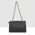 Classic Weave Flap Sling Bag
