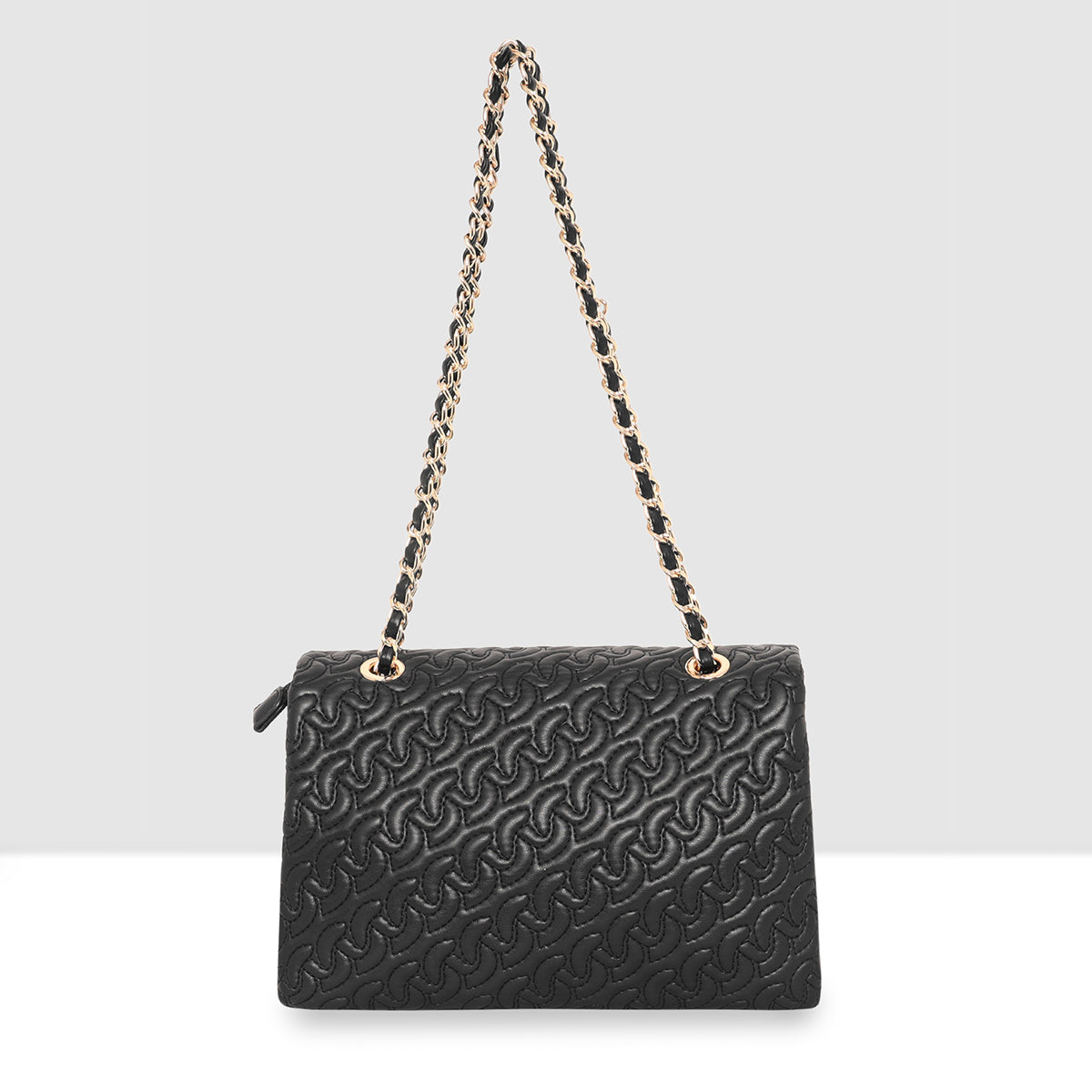 Classic Weave Flap Sling Bag