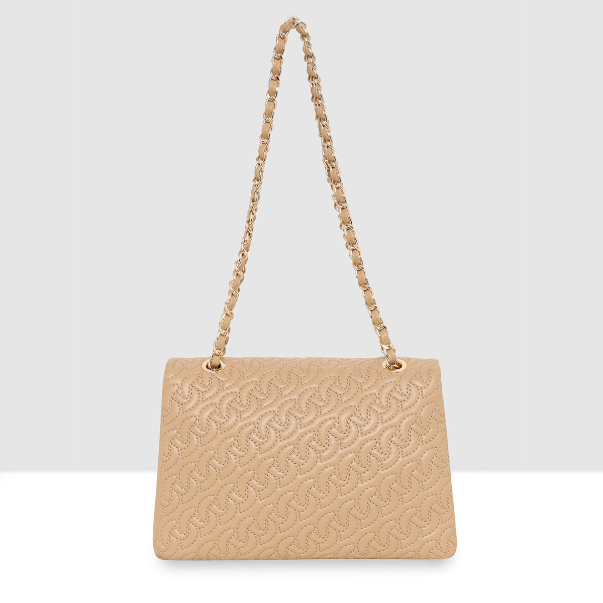 Classic Weave Flap Sling Bag