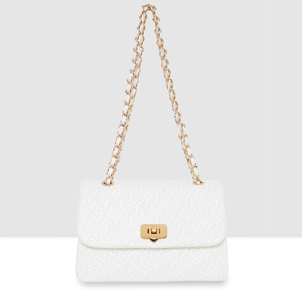 Classic Weave Flap Sling Bag