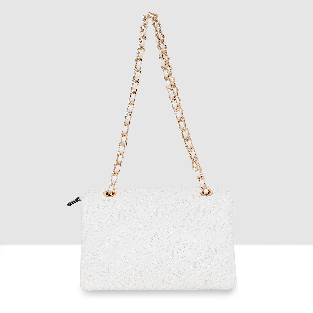 Classic Weave Flap Sling Bag