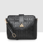 Embossed Pattern Logo Embossed Crossbody Bag For Womens