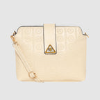 Embossed Pattern Logo Embossed Crossbody Bag For Womens