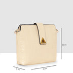 Embossed Pattern Logo Embossed Crossbody Bag For Womens