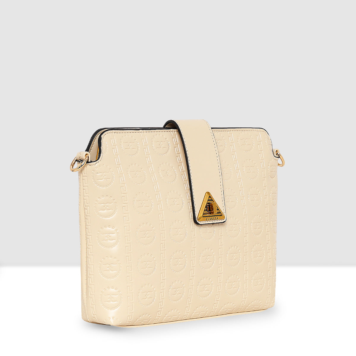 Embossed Pattern Logo Embossed Crossbody Bag For Womens