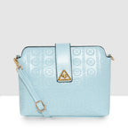 Embossed Pattern Logo Embossed Crossbody Bag For Womens
